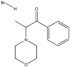 2-morpholino-1-phenylpropan-1-one hydrobromide Struktur