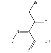 (Z)-4-bromo-2-(methoxyimino)-3-oxobutanoic acid Structure