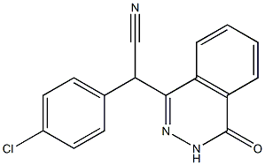 4-(P-chloro-l-cyanobenzyl)-(2H)-phthalazinone Struktur