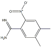 4,5-dimethyl-2-nitrobenzamidine Structure