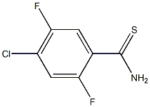 4-chloro-2,5-difluorobenzothioamide Structure
