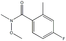4-fluoro-N-methoxy-N,2-dimethylbenzamide Struktur