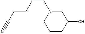 5-(3-hydroxypiperidin-1-yl)pentanenitrile Structure