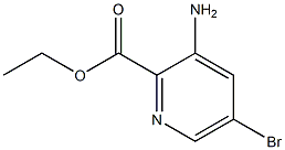 ethyl 3-amino-5-bromopyridine-2-carboxylate 结构式