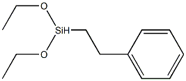 diethoxy(phenethyl)silane 化学構造式