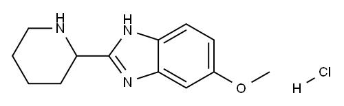 5-Methoxy-2-piperidin-2-yl-1H-benzoimidazole hydrochloride Structure