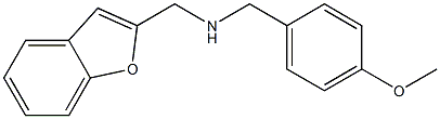 (1-benzofuran-2-ylmethyl)[(4-methoxyphenyl)methyl]amine Structure