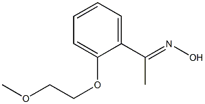 (1E)-1-[2-(2-methoxyethoxy)phenyl]ethanone oxime Struktur