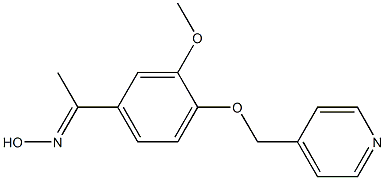 (1E)-1-[3-methoxy-4-(pyridin-4-ylmethoxy)phenyl]ethanone oxime Structure
