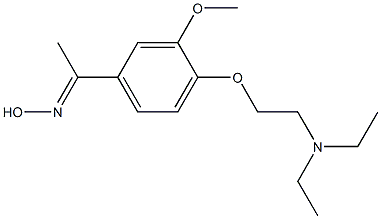 (1E)-1-{4-[2-(diethylamino)ethoxy]-3-methoxyphenyl}ethanone oxime Structure
