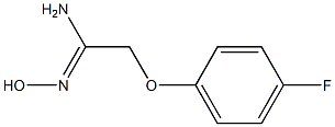 (1Z)-2-(4-fluorophenoxy)-N'-hydroxyethanimidamide Structure