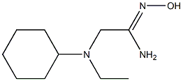 (1Z)-2-[cyclohexyl(ethyl)amino]-N'-hydroxyethanimidamide Struktur