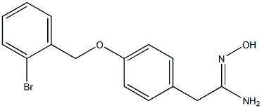 (1Z)-2-{4-[(2-bromobenzyl)oxy]phenyl}-N'-hydroxyethanimidamide