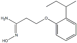 (1Z)-3-(2-sec-butylphenoxy)-N'-hydroxypropanimidamide Structure