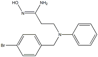 (1Z)-3-[(4-bromobenzyl)(phenyl)amino]-N'-hydroxypropanimidamide Structure