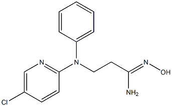 (1Z)-3-[(5-chloropyridin-2-yl)(phenyl)amino]-N'-hydroxypropanimidamide Structure