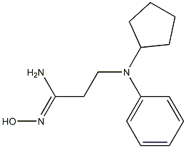 (1Z)-3-[cyclopentyl(phenyl)amino]-N'-hydroxypropanimidamide