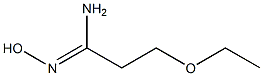 (1Z)-3-ethoxy-N'-hydroxypropanimidamide Structure