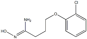 (1Z)-4-(2-chlorophenoxy)-N'-hydroxybutanimidamide Structure