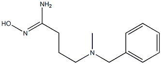 (1Z)-4-[benzyl(methyl)amino]-N'-hydroxybutanimidamide Structure