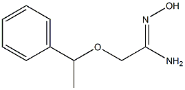 (1Z)-N'-hydroxy-2-(1-phenylethoxy)ethanimidamide Struktur
