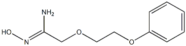 (1Z)-N'-hydroxy-2-(2-phenoxyethoxy)ethanimidamide Structure