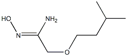(1Z)-N'-hydroxy-2-(3-methylbutoxy)ethanimidamide 化学構造式