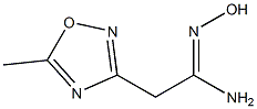 (1Z)-N'-hydroxy-2-(5-methyl-1,2,4-oxadiazol-3-yl)ethanimidamide Structure