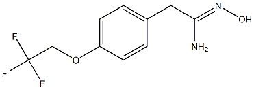 (1Z)-N'-hydroxy-2-[4-(2,2,2-trifluoroethoxy)phenyl]ethanimidamide Structure