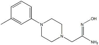 (1Z)-N'-hydroxy-2-[4-(3-methylphenyl)piperazin-1-yl]ethanimidamide|