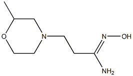 (1Z)-N'-hydroxy-3-(2-methylmorpholin-4-yl)propanimidamide Structure