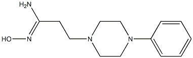 (1Z)-N'-hydroxy-3-(4-phenylpiperazin-1-yl)propanimidamide Structure