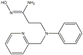 (1Z)-N'-hydroxy-3-[phenyl(pyridin-2-ylmethyl)amino]propanimidamide