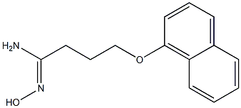 (1Z)-N'-hydroxy-4-(1-naphthyloxy)butanimidamide Structure