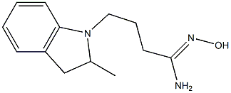 (1Z)-N'-hydroxy-4-(2-methyl-2,3-dihydro-1H-indol-1-yl)butanimidamide Structure