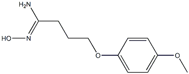 (1Z)-N'-hydroxy-4-(4-methoxyphenoxy)butanimidamide Structure