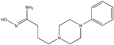 (1Z)-N'-hydroxy-4-(4-phenylpiperazin-1-yl)butanimidamide Struktur
