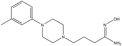 (1Z)-N'-hydroxy-4-[4-(3-methylphenyl)piperazin-1-yl]butanimidamide Structure