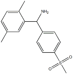 (2,5-dimethylphenyl)(4-methanesulfonylphenyl)methanamine Struktur