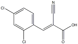 (2E)-2-cyano-3-(2,4-dichlorophenyl)acrylic acid Structure