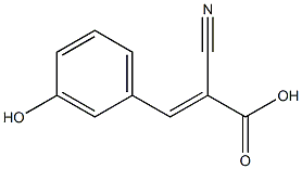 (2E)-2-cyano-3-(3-hydroxyphenyl)acrylic acid Structure