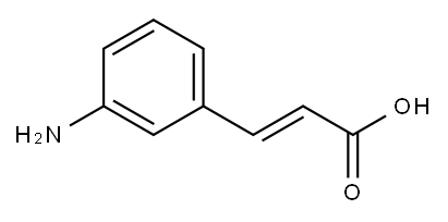 (2E)-3-(3-aminophenyl)prop-2-enoic acid Structure