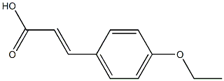 (2E)-3-(4-ethoxyphenyl)prop-2-enoic acid Struktur