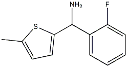 (2-fluorophenyl)(5-methylthiophen-2-yl)methanamine Struktur