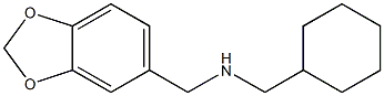 (2H-1,3-benzodioxol-5-ylmethyl)(cyclohexylmethyl)amine Structure