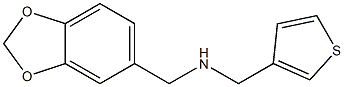 (2H-1,3-benzodioxol-5-ylmethyl)(thiophen-3-ylmethyl)amine Structure