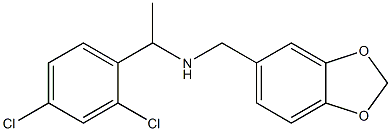 (2H-1,3-benzodioxol-5-ylmethyl)[1-(2,4-dichlorophenyl)ethyl]amine Structure