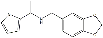 (2H-1,3-benzodioxol-5-ylmethyl)[1-(thiophen-2-yl)ethyl]amine Structure