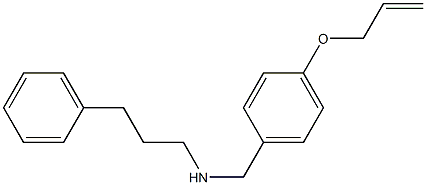 (3-phenylpropyl)({[4-(prop-2-en-1-yloxy)phenyl]methyl})amine Structure