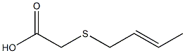 [(2E)-but-2-enylthio]acetic acid Struktur